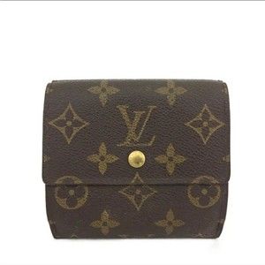 Louis Vuitton Monogram Portefeiulle Elise Trifold Wallet with Dustbag